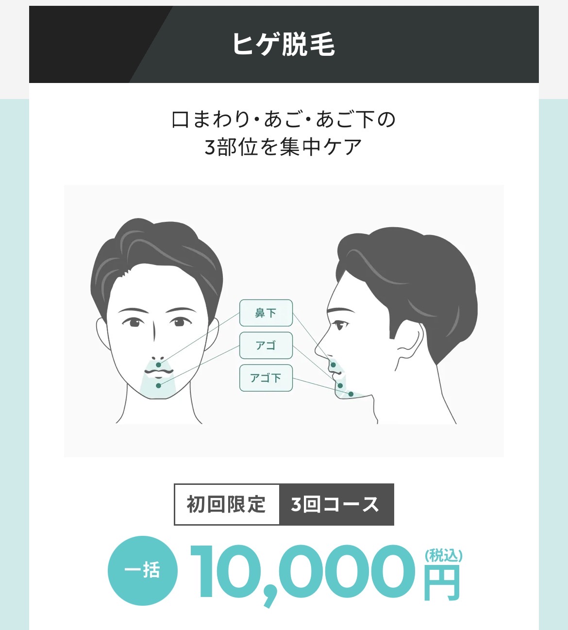 メンズフレイア 医療ヒゲ脱毛体験プラン